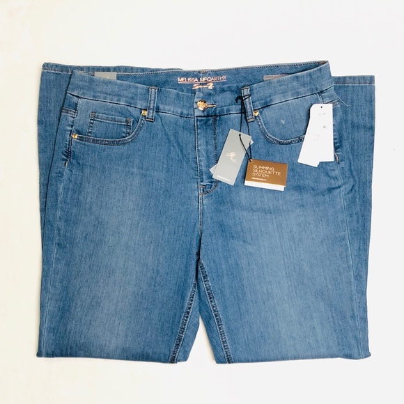 Melissa McCarthy Slimming Silhouette Flare Jeans - Picture 3 of 8